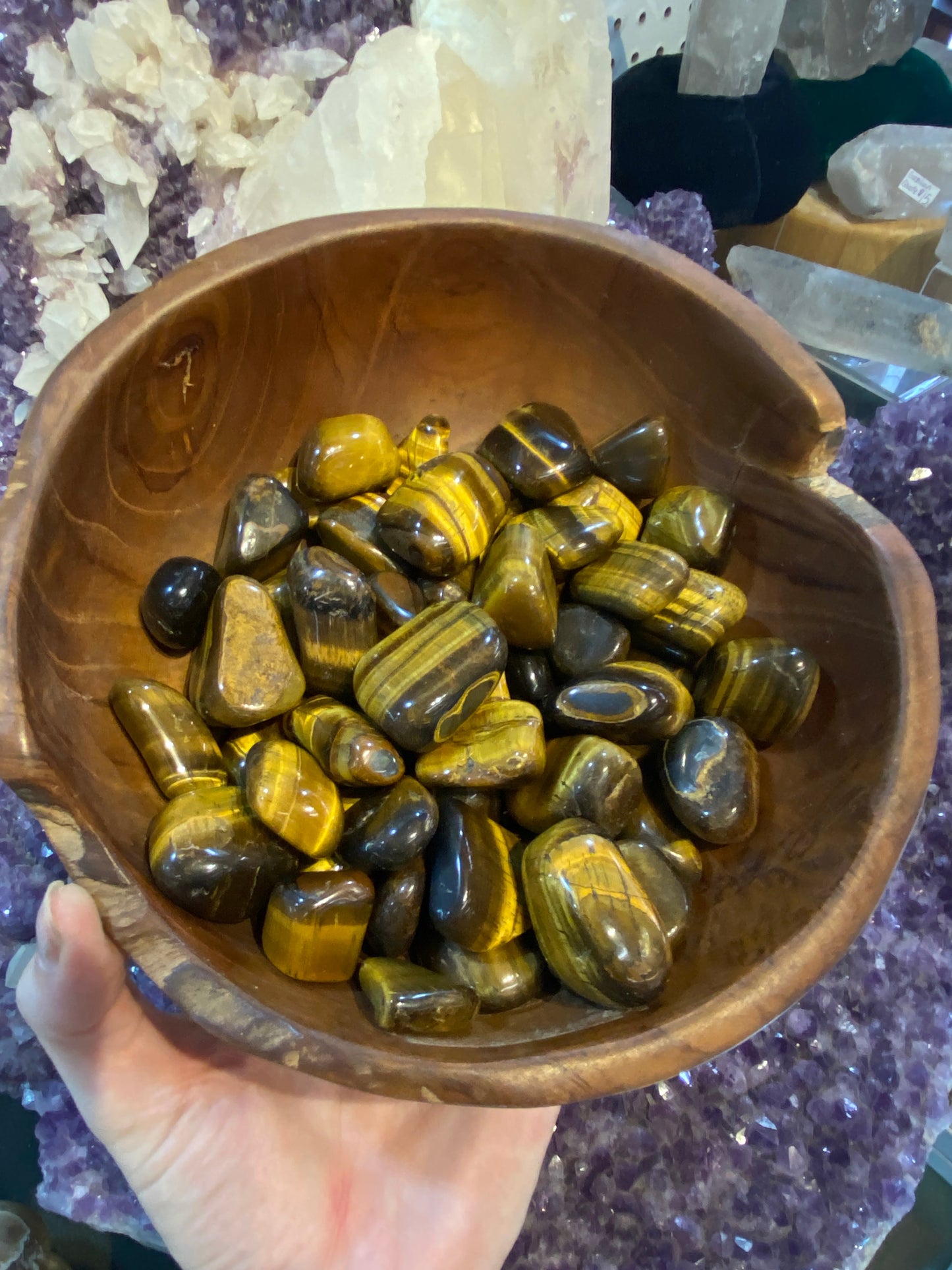 Tigers Eye Tumbled Stone