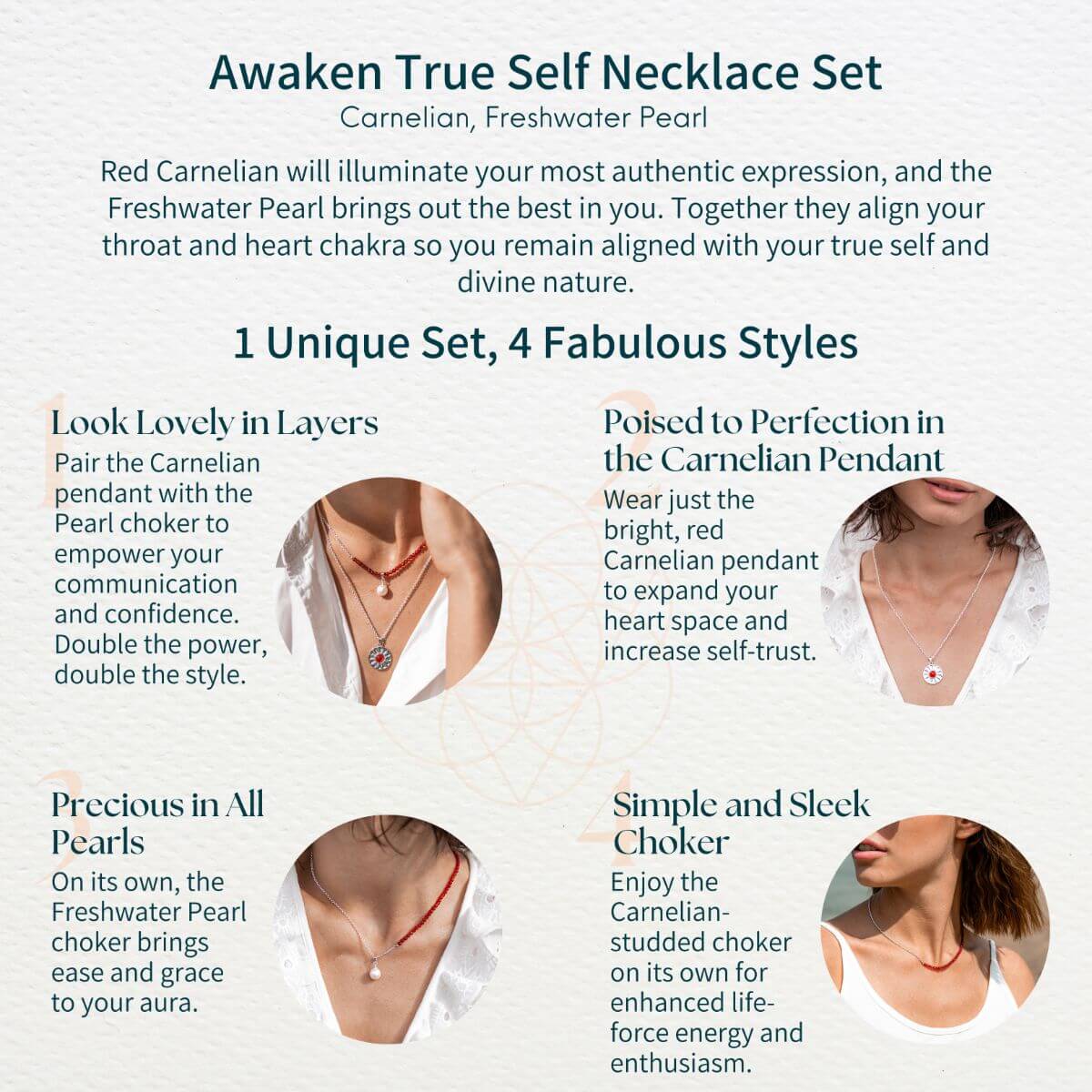 Awaken True Self Necklace Set