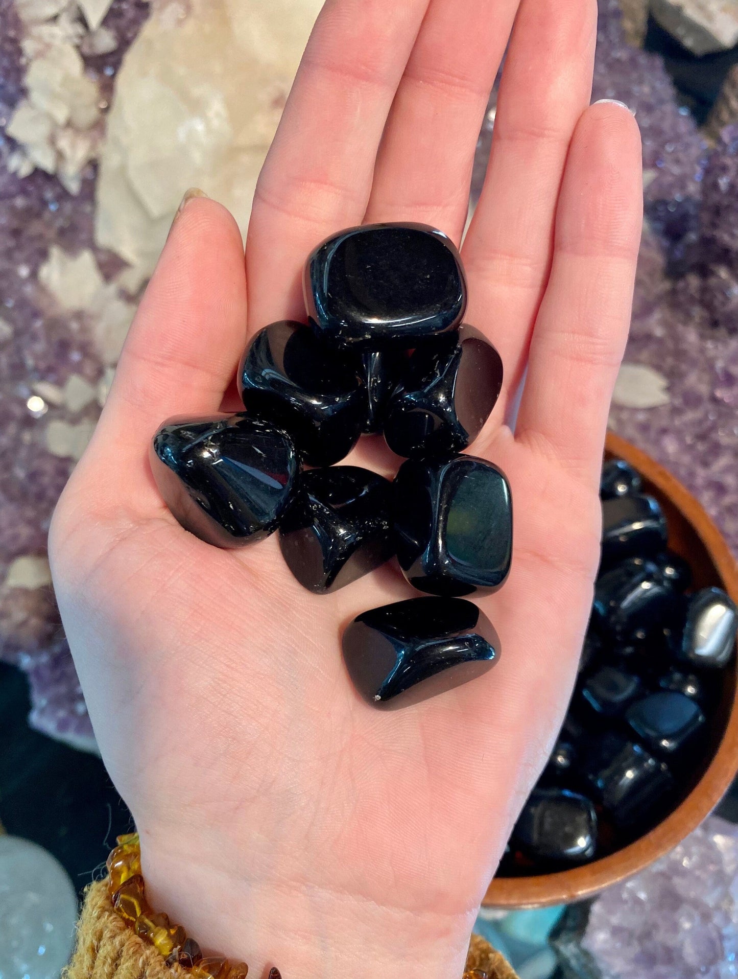 Obsidian Tumbled Stone - Protection