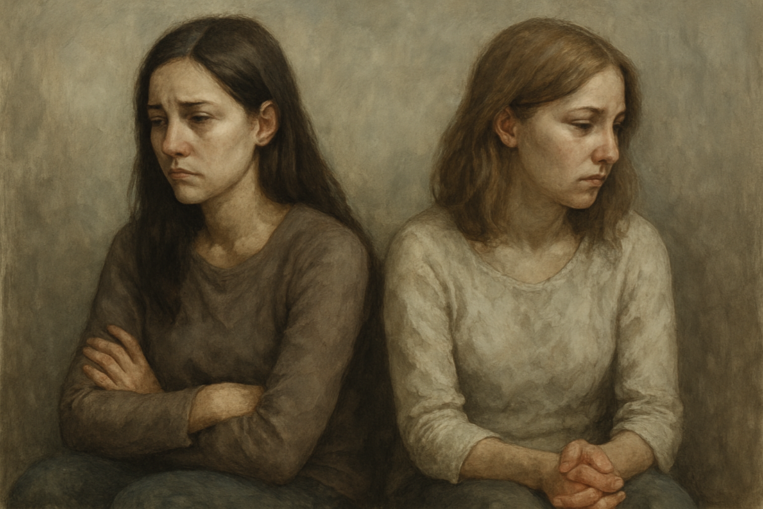 two former friends looking away from one another since their own growht has outgrown their relationship