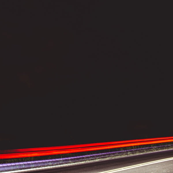 red and white light streaks