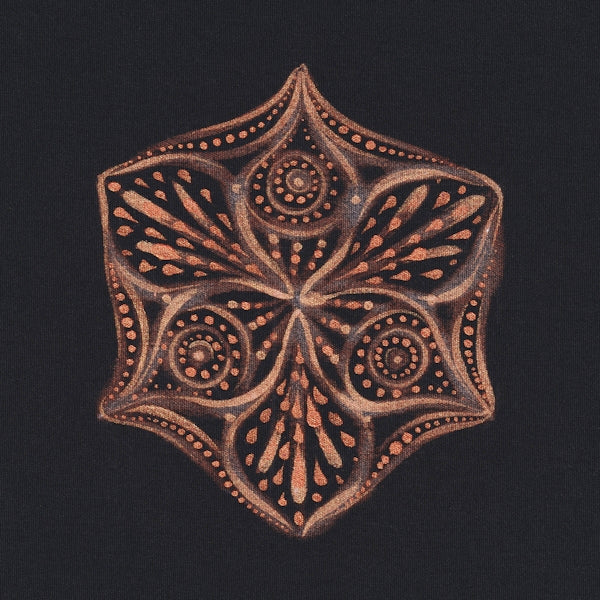 a drawing of a square shaped object on a black background