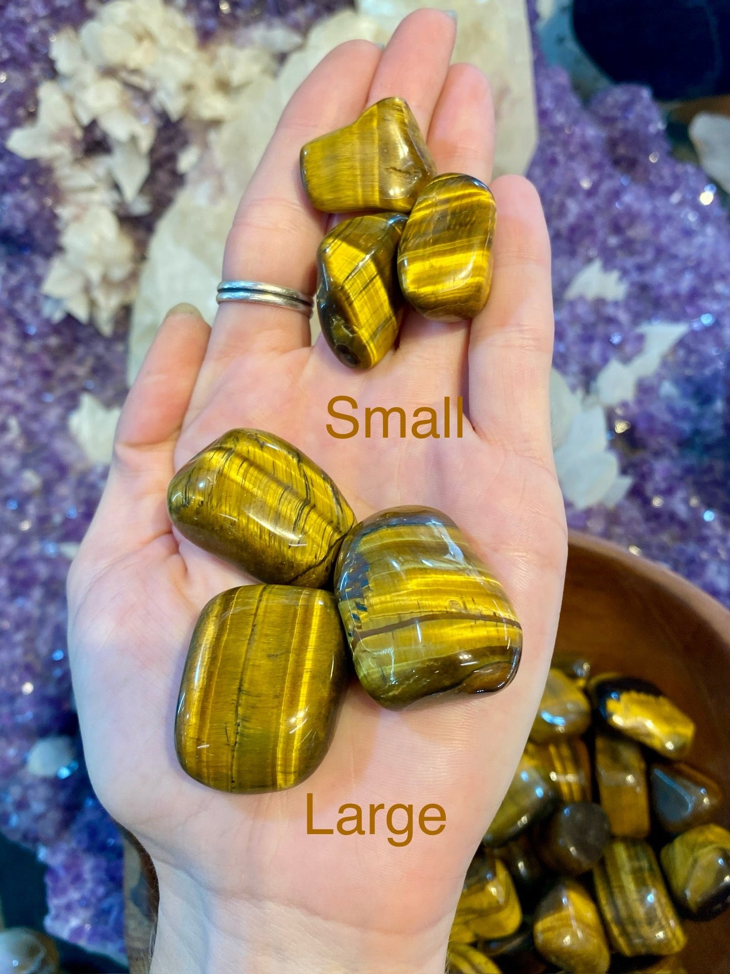 Tigers Eye Tumbled Stone