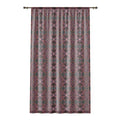 Bohemian Damask Window Curtain in the 'Sabrina Design' — Vintage Floral Pattern Sheer Panel