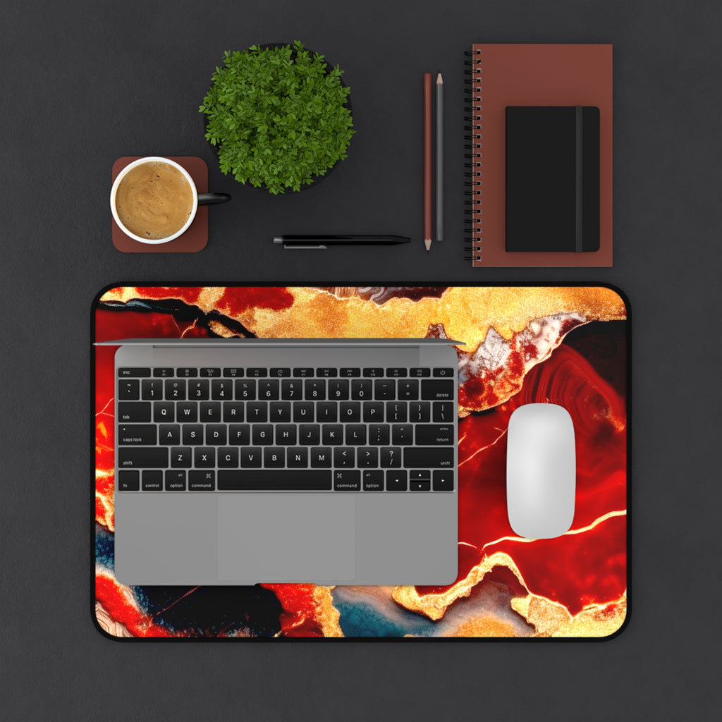 Jasper Crystal Desk Mat — Extra Large Mouse Pad for Tarot Readings