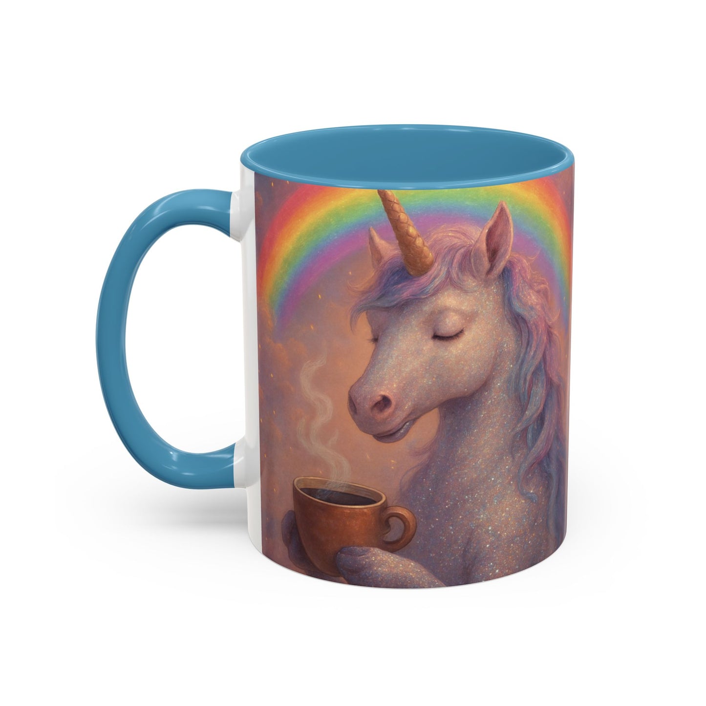 Coffee Mug - Calm Unicorn Morning Coffee Illustration