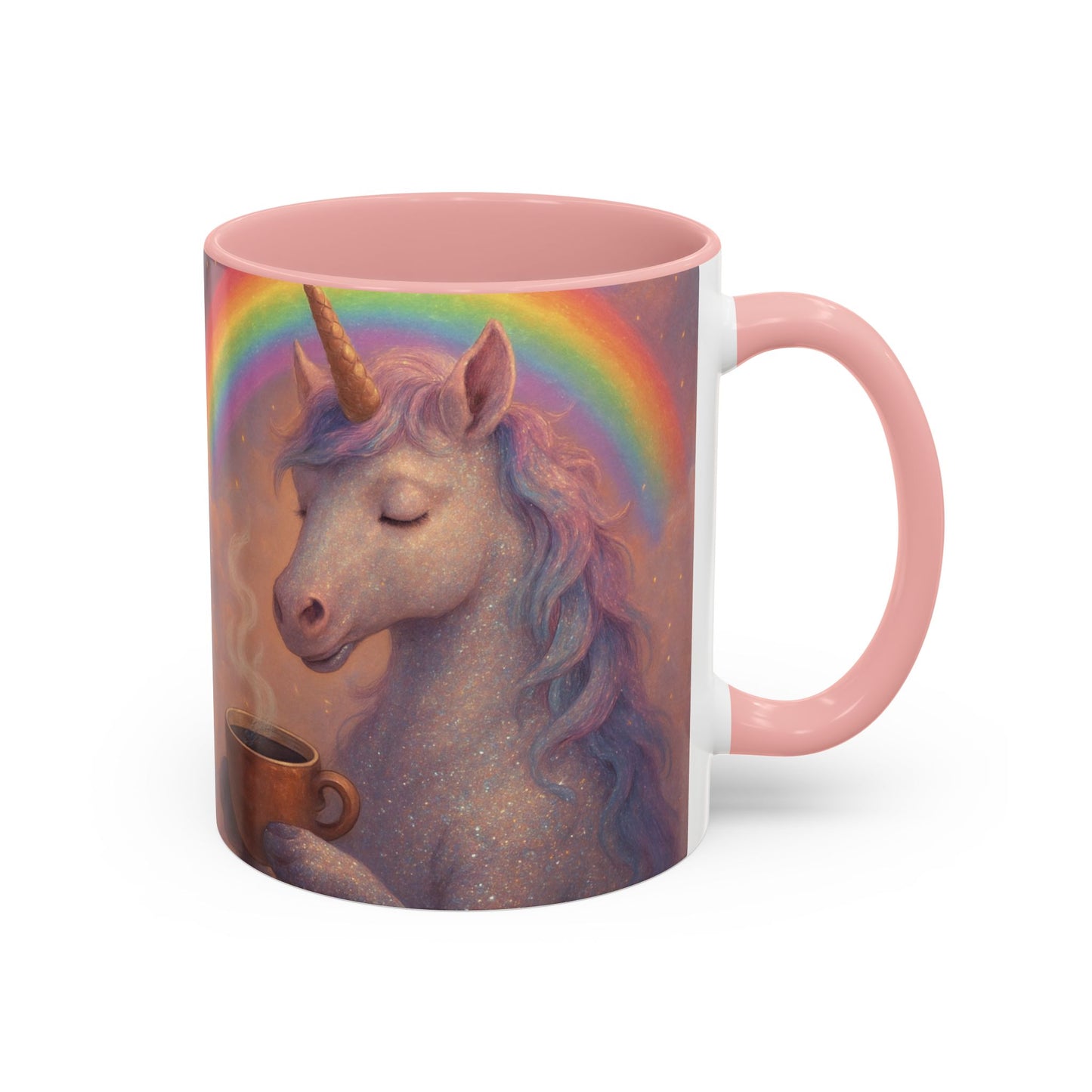 Coffee Mug - Calm Unicorn Morning Coffee Illustration