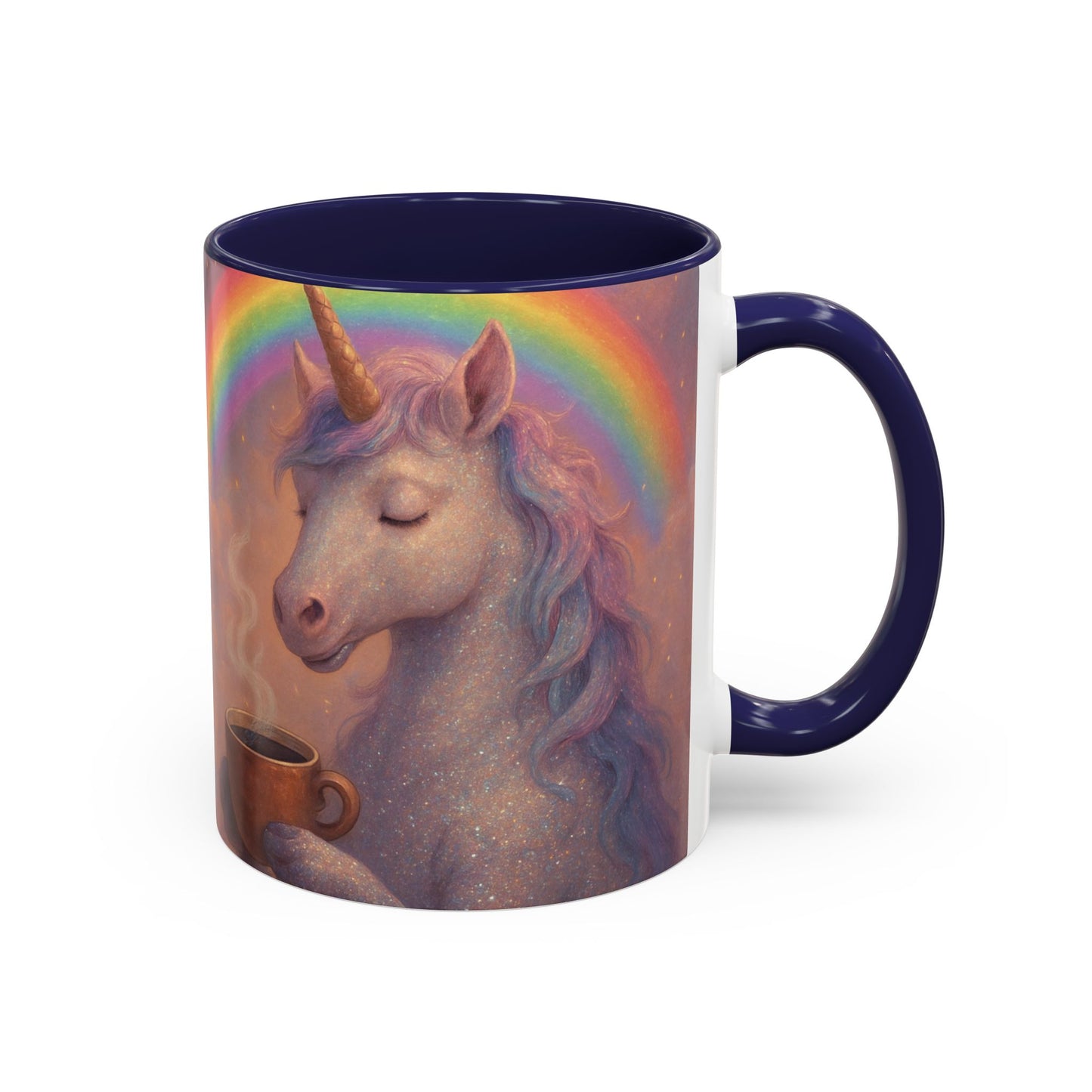 Coffee Mug - Calm Unicorn Morning Coffee Illustration