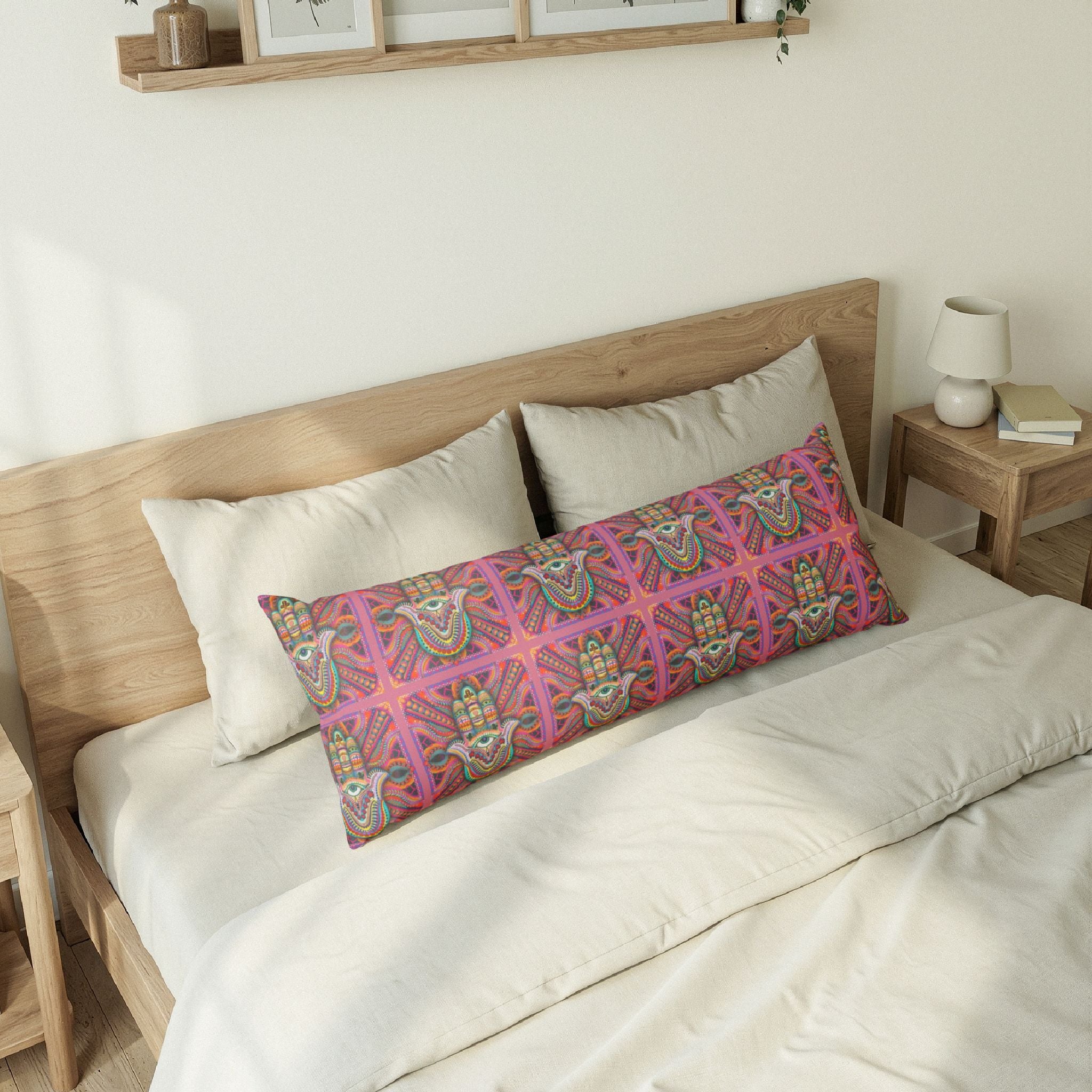 'Hamsa Number 3' Body Pillow — Support Cushion