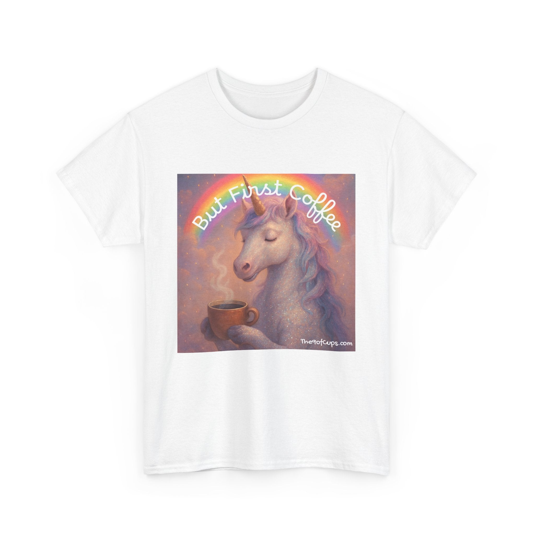 Coffee Lover T-Shirt - But First Coffee Unicorn Tee