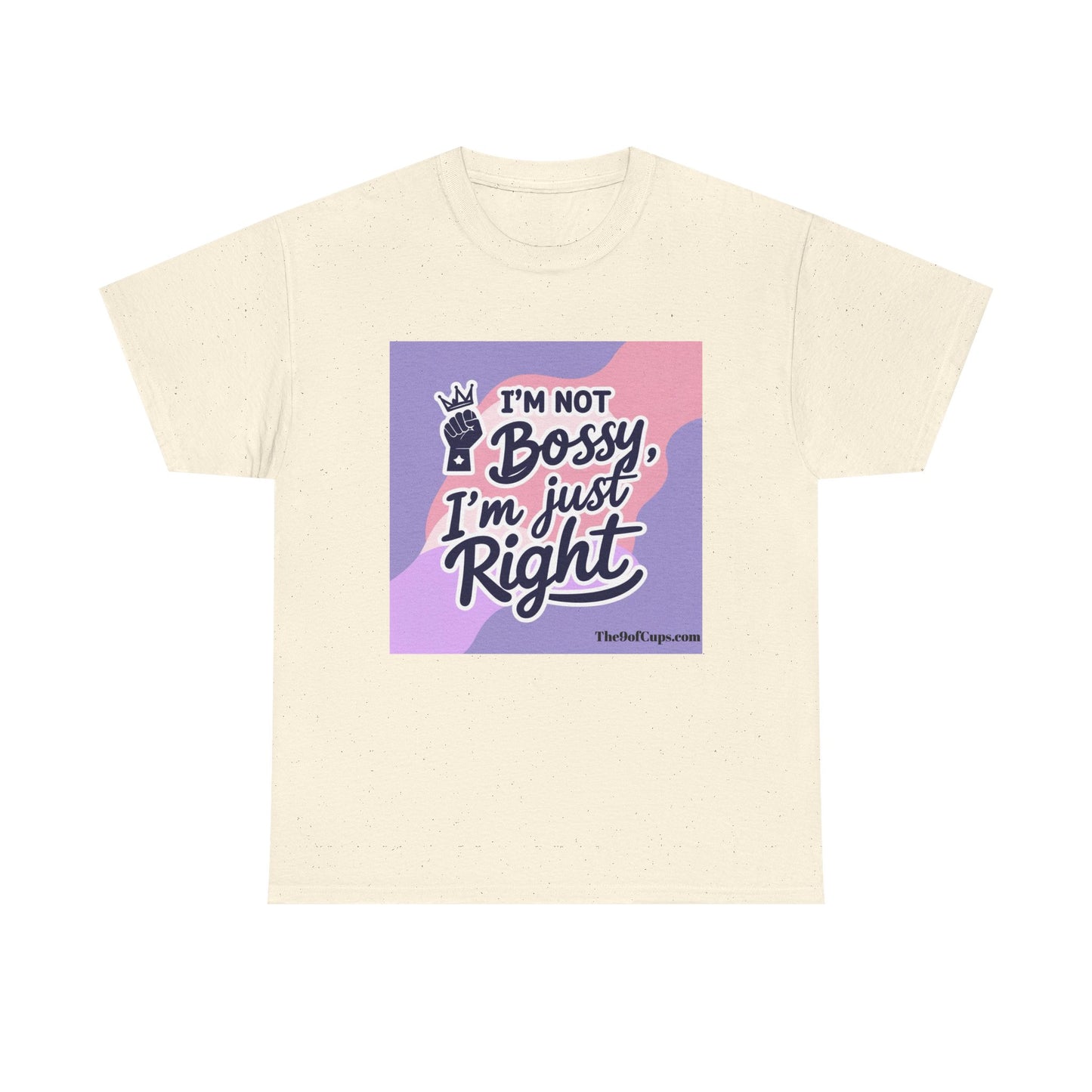 Funny Girl Boss Unisex Tee - 'I'm not bossy, I'm just right' Coffee Shirt