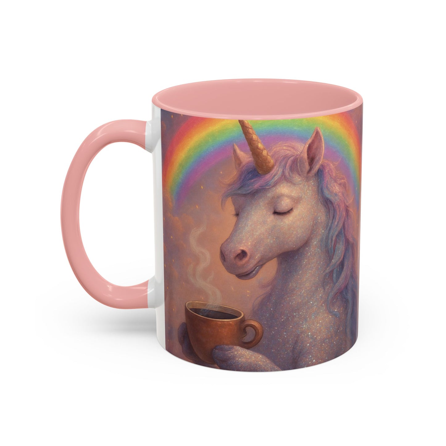 Coffee Mug - Calm Unicorn Morning Coffee Illustration