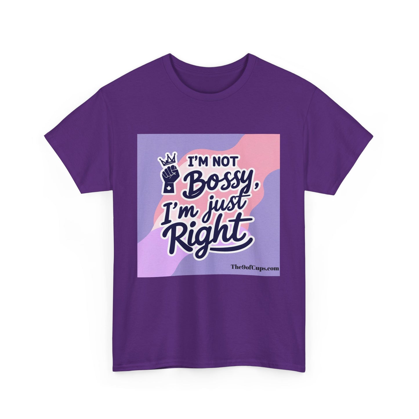 Funny Girl Boss Unisex Tee - 'I'm not bossy, I'm just right' Coffee Shirt