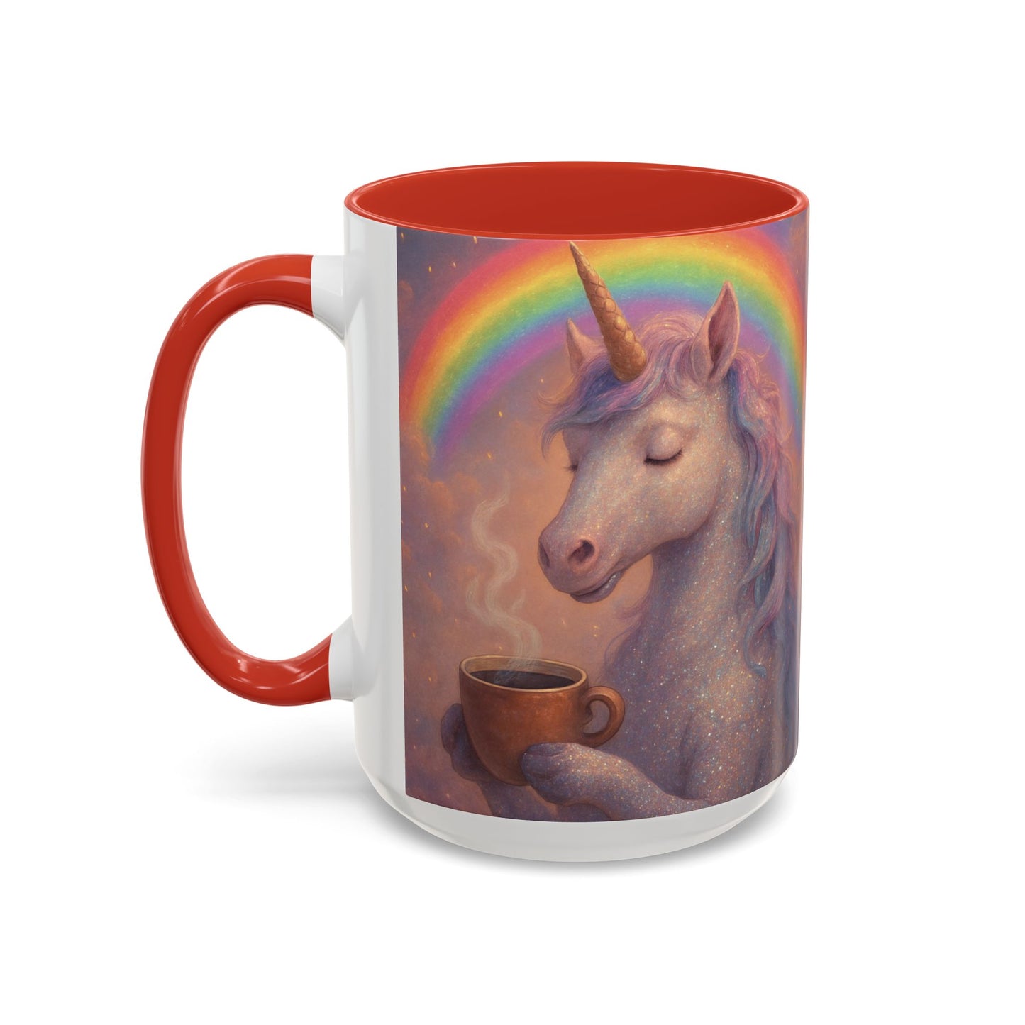 Coffee Mug - Calm Unicorn Morning Coffee Illustration