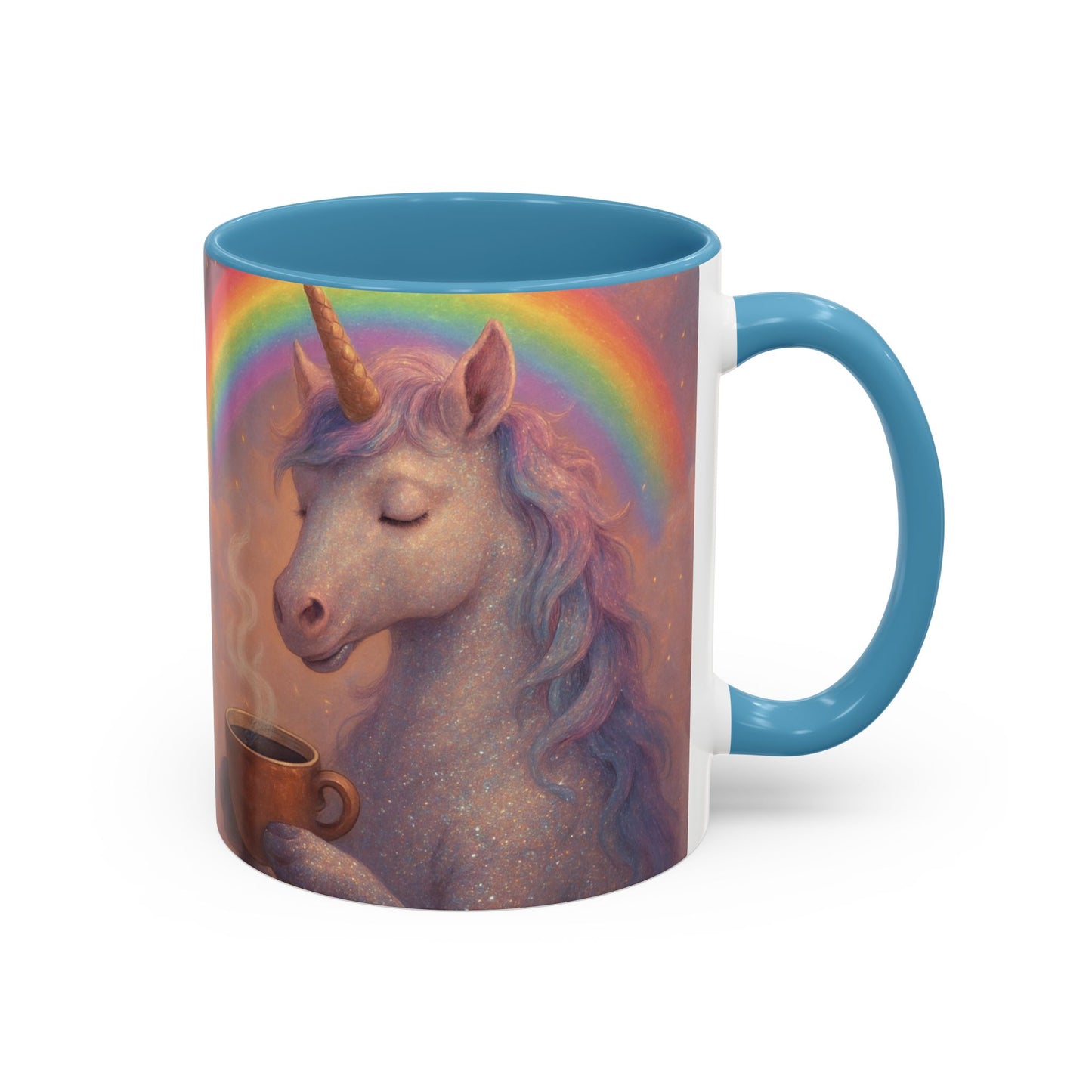 Coffee Mug - Calm Unicorn Morning Coffee Illustration