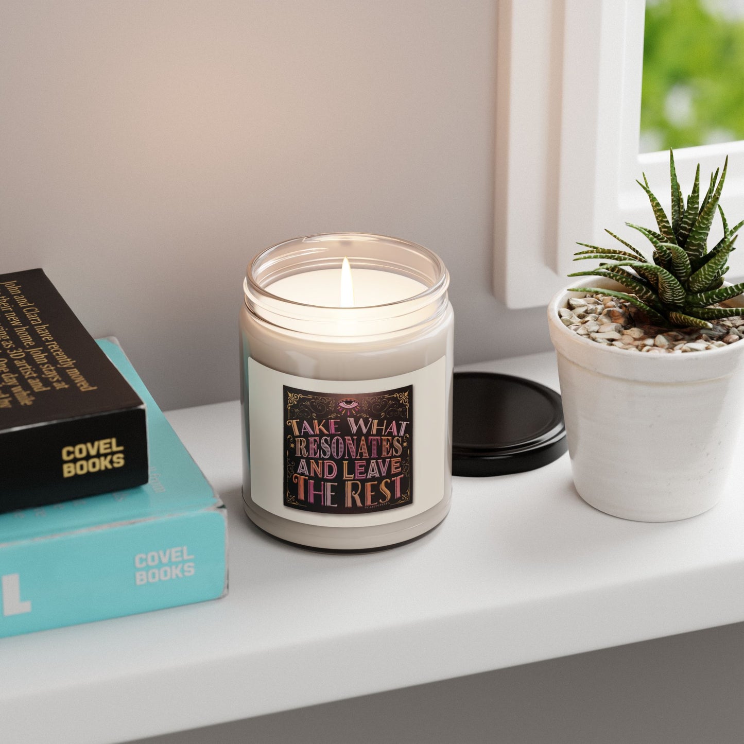 Tarot Quote 'Take What Resonates and Leave The Rest' scented Soy Candle