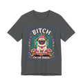 Pug Queen Tee — "Bitch, I'm the Queen" Funny Pug Dog Illustration