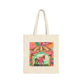 Unicorn at the Circus Floral Canvas Tote Bag — Vibrant Cotton Shopper