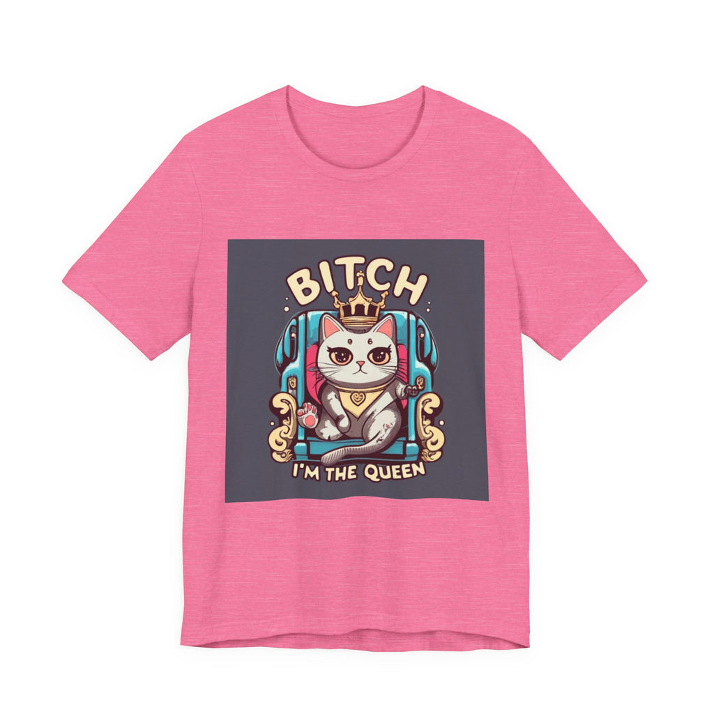 Pug Queen Tee — "Bitch, I'm the Queen" Funny Pug Dog Illustration