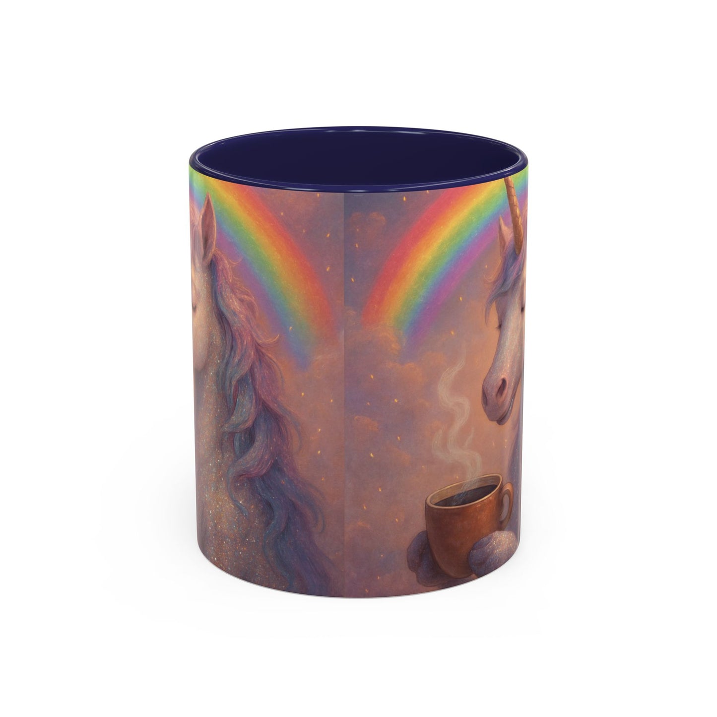 Coffee Mug - Calm Unicorn Morning Coffee Illustration