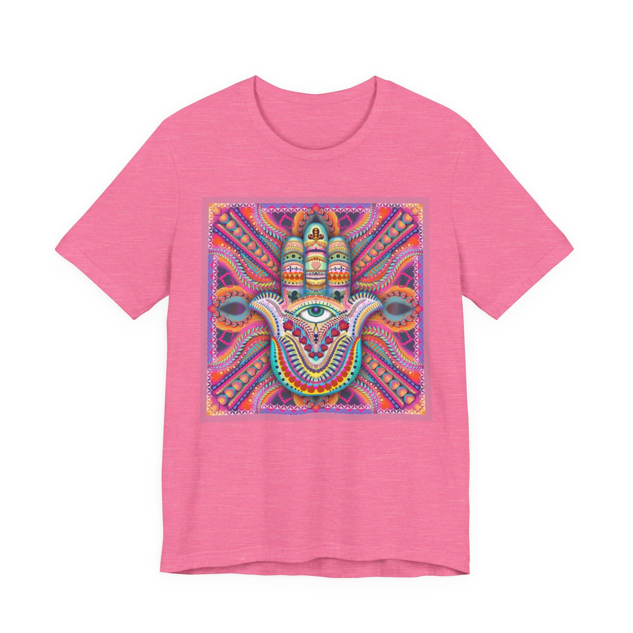Hamsa Protection T-Shirt — Hand-Drawn Leah Quinn Spiritual Tee