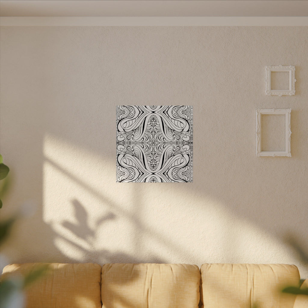 Boho Design Coloring Poster on Fine Textured Watercolor Matte Print - Make Your Coloring Pages Stand Out!