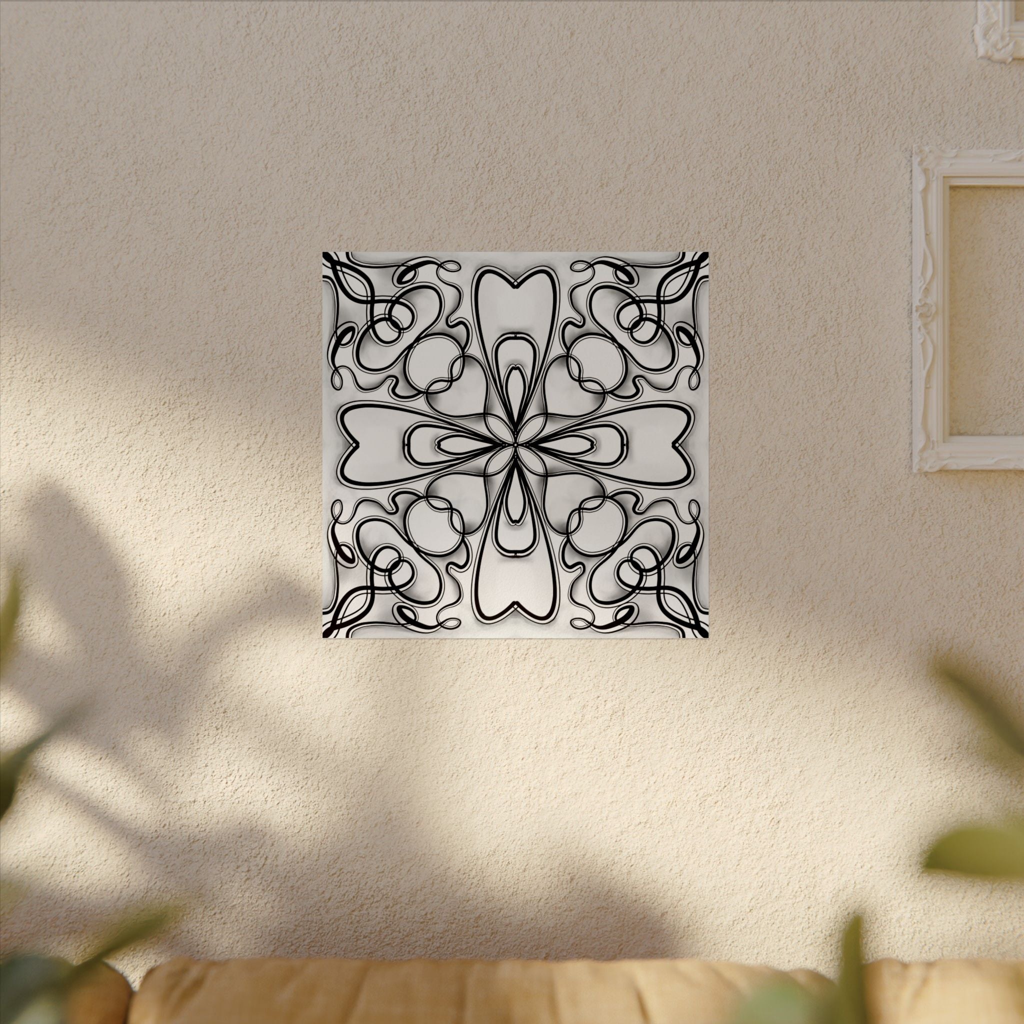 Boho Design Number 2 Coloring Poster on Fine Textured Watercolor Matte Print - Make Your Coloring Pages Stand Out!