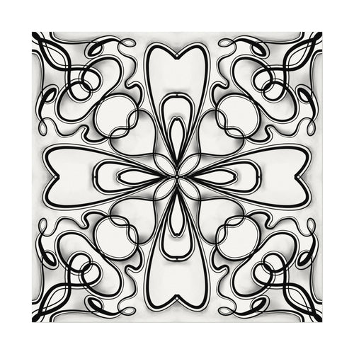 Boho Design Number 2 Coloring Poster on Fine Textured Watercolor Matte Print - Make Your Coloring Pages Stand Out!
