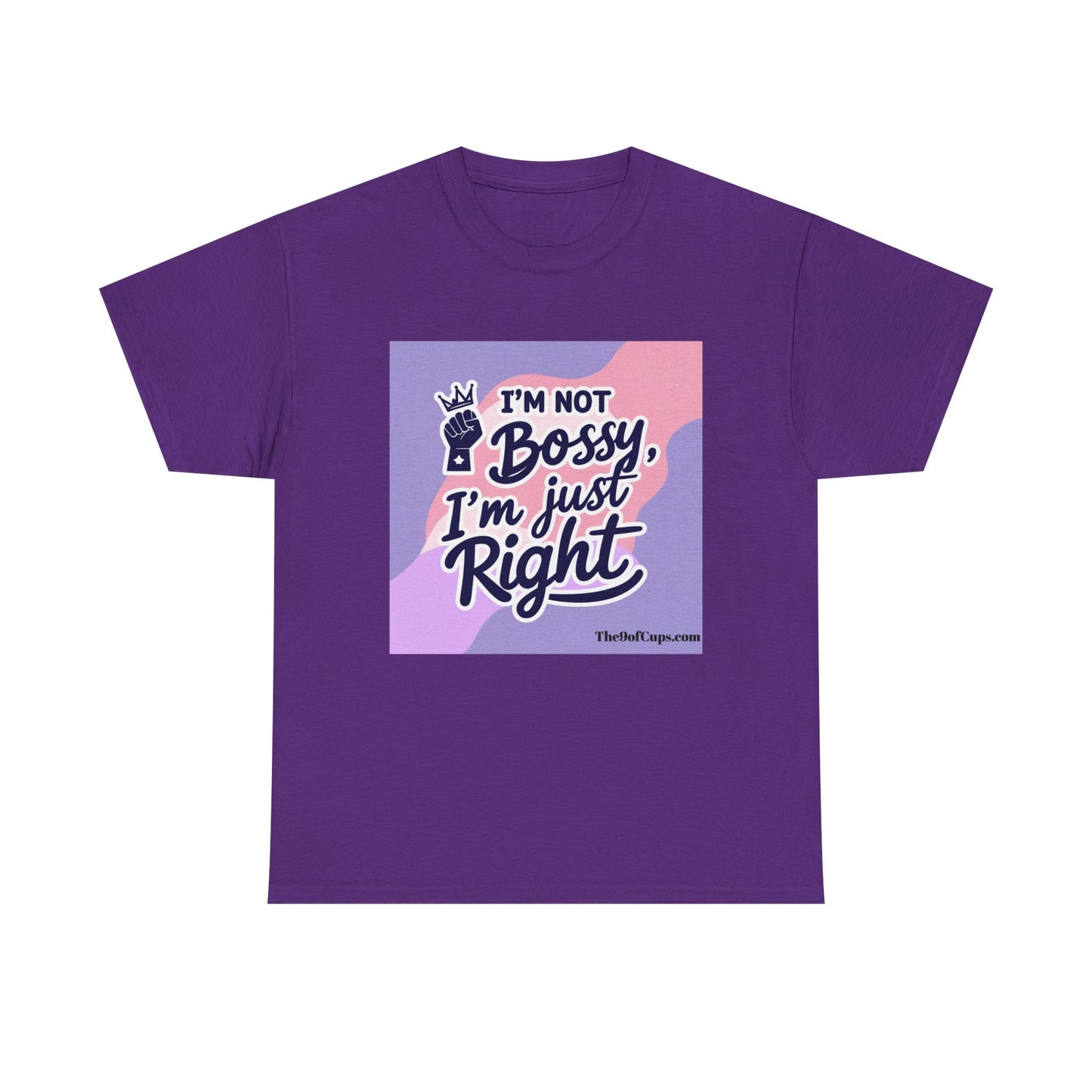 Funny Girl Boss Unisex Tee - 'I'm not bossy, I'm just right' Coffee Shirt