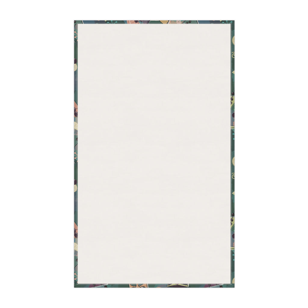Kitschy Tiki Pine Green Kitchen Tea Towel