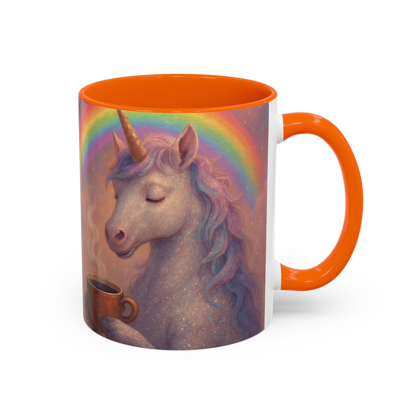 Coffee Mug - Calm Unicorn Morning Coffee Illustration