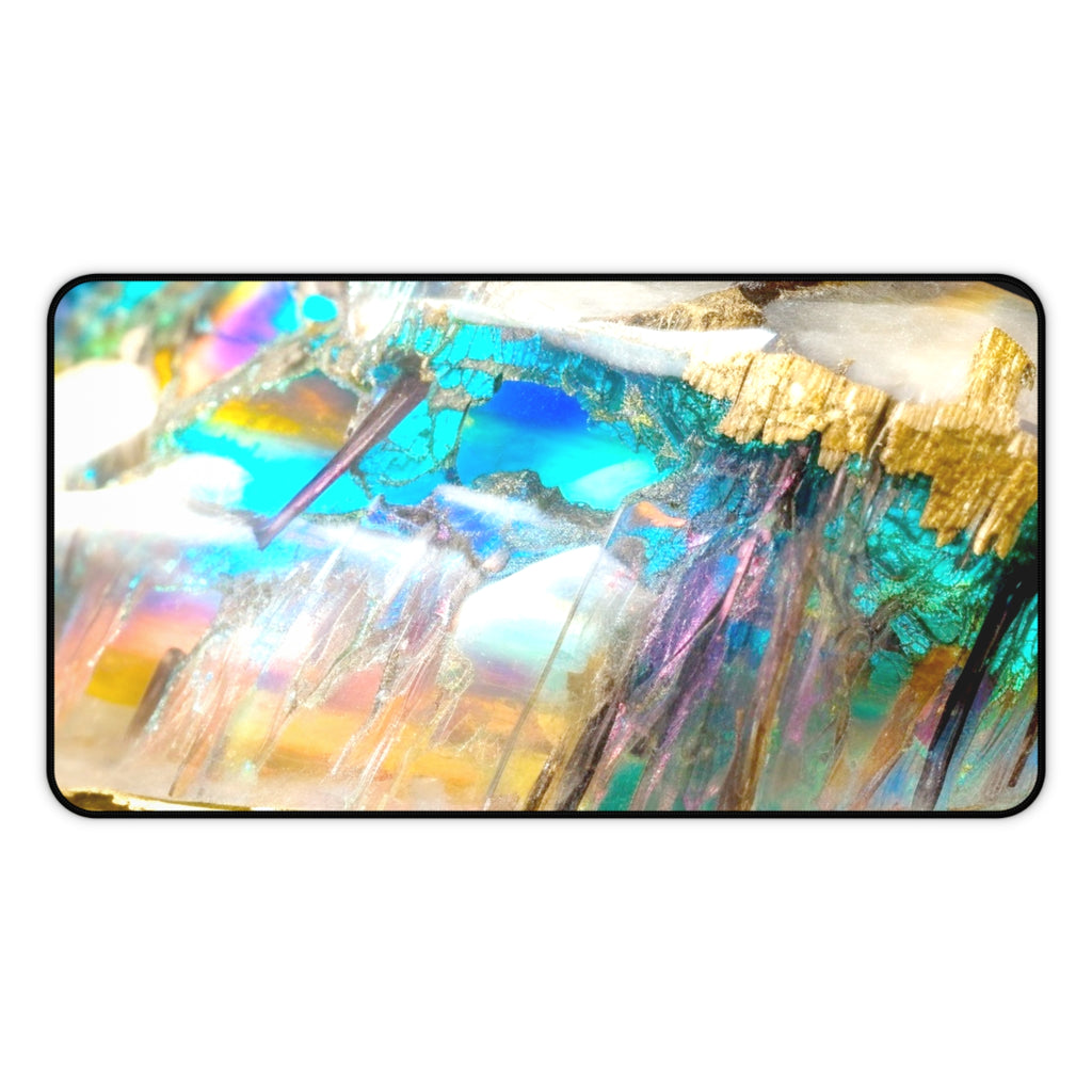 Opal Crystal Desk Mat — Extra Large Mouse Pad for Tarot Readings