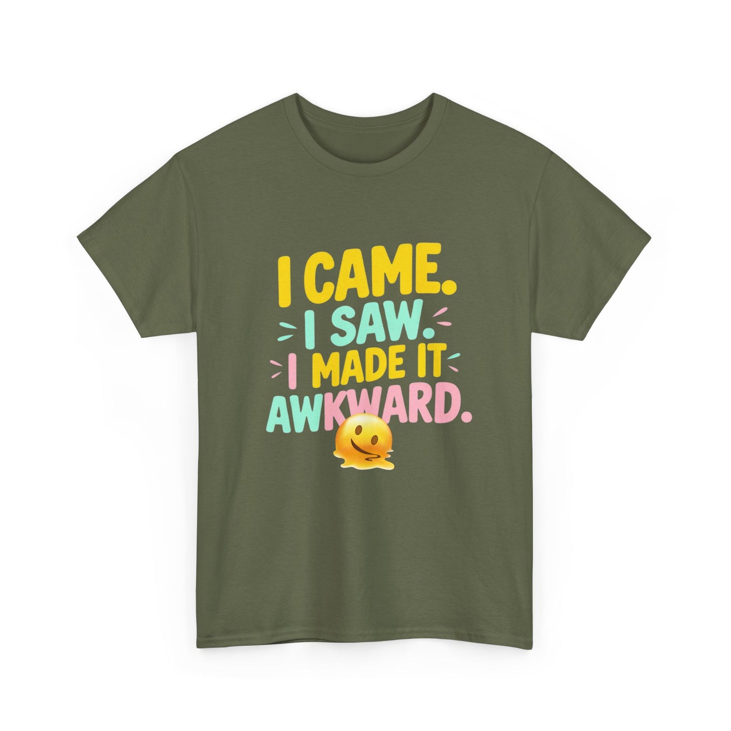 Funny Quote 'I Came, I Saw, I Made It Awkward' Emojis Tee