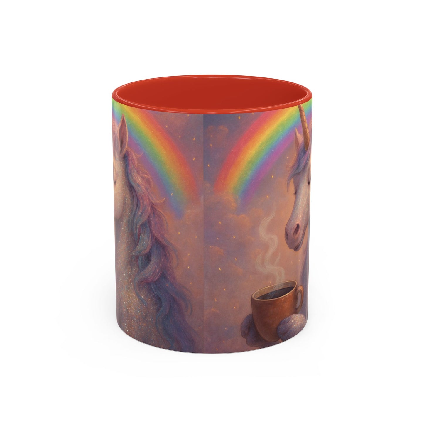 Coffee Mug - Calm Unicorn Morning Coffee Illustration
