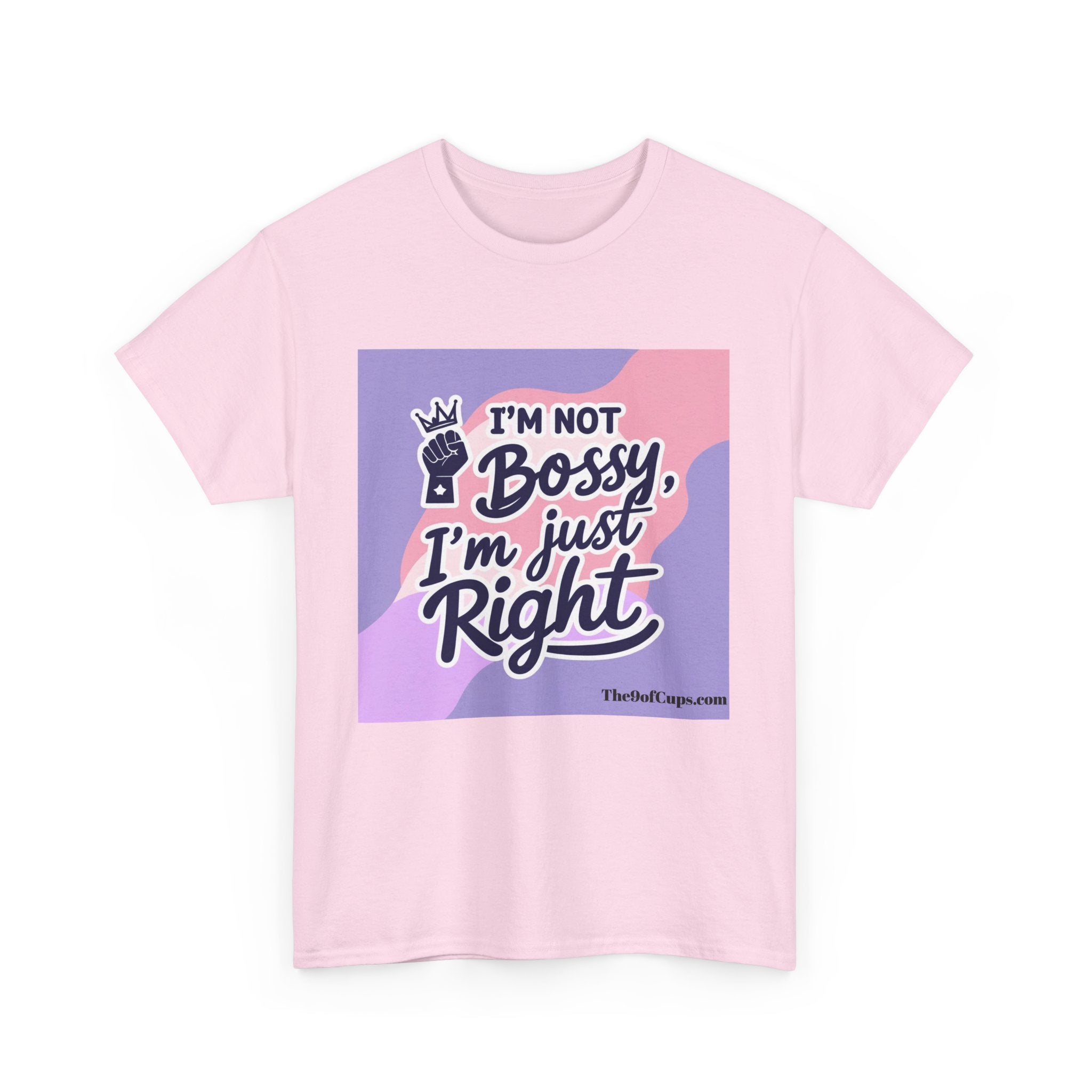Funny Girl Boss Unisex Tee - 'I'm not bossy, I'm just right' Coffee Shirt