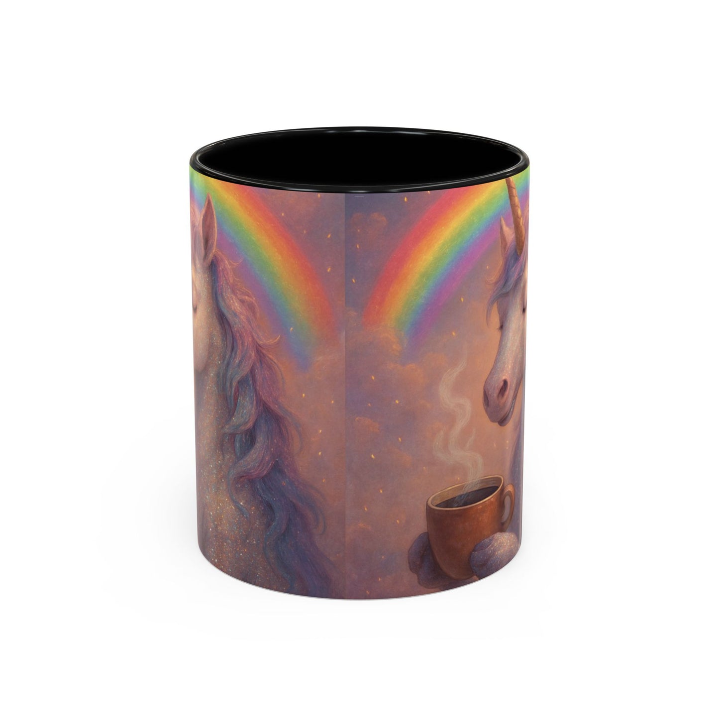 Coffee Mug - Calm Unicorn Morning Coffee Illustration