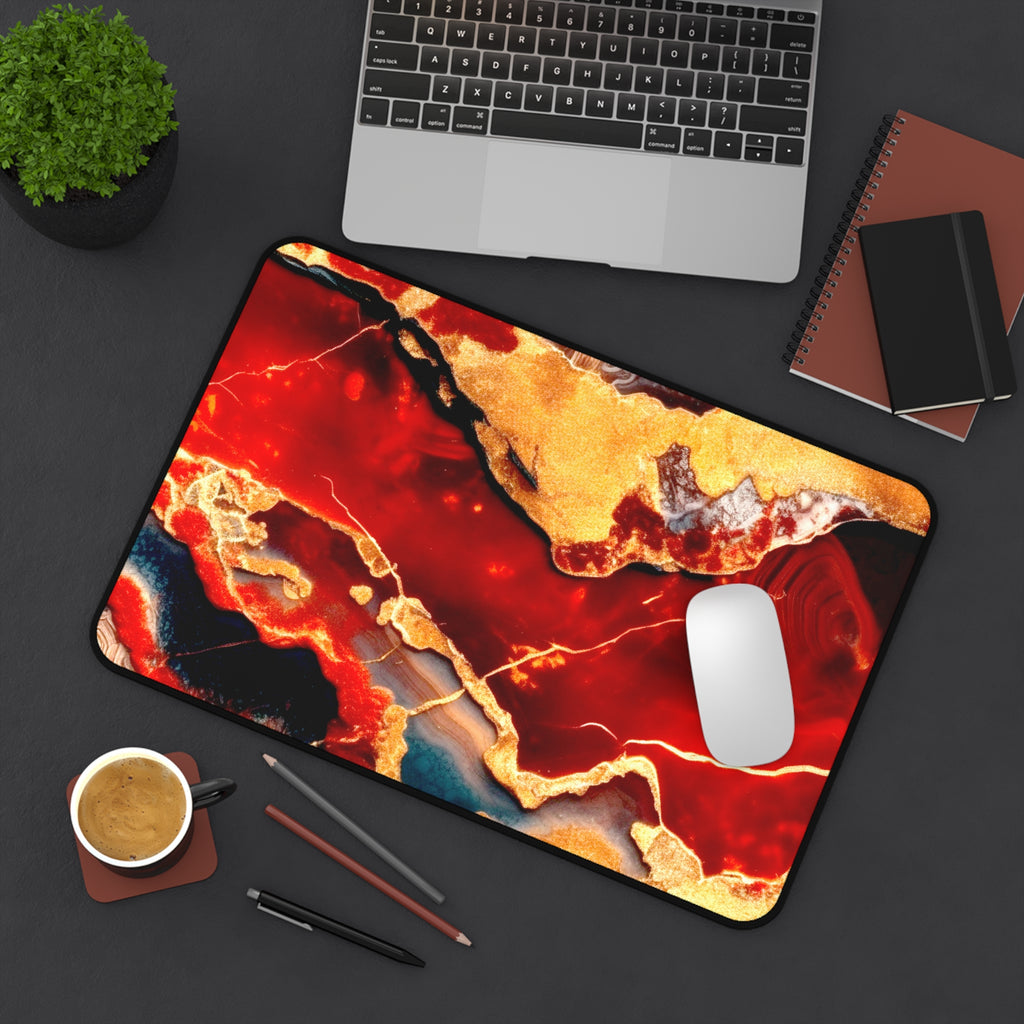 Jasper Crystal Desk Mat — Extra Large Mouse Pad for Tarot Readings