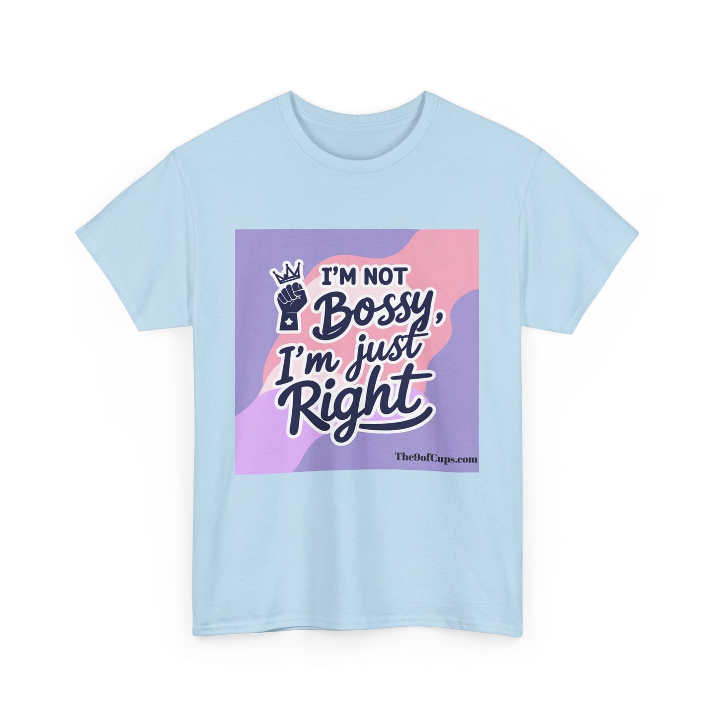 Funny Girl Boss Unisex Tee - 'I'm not bossy, I'm just right' Coffee Shirt