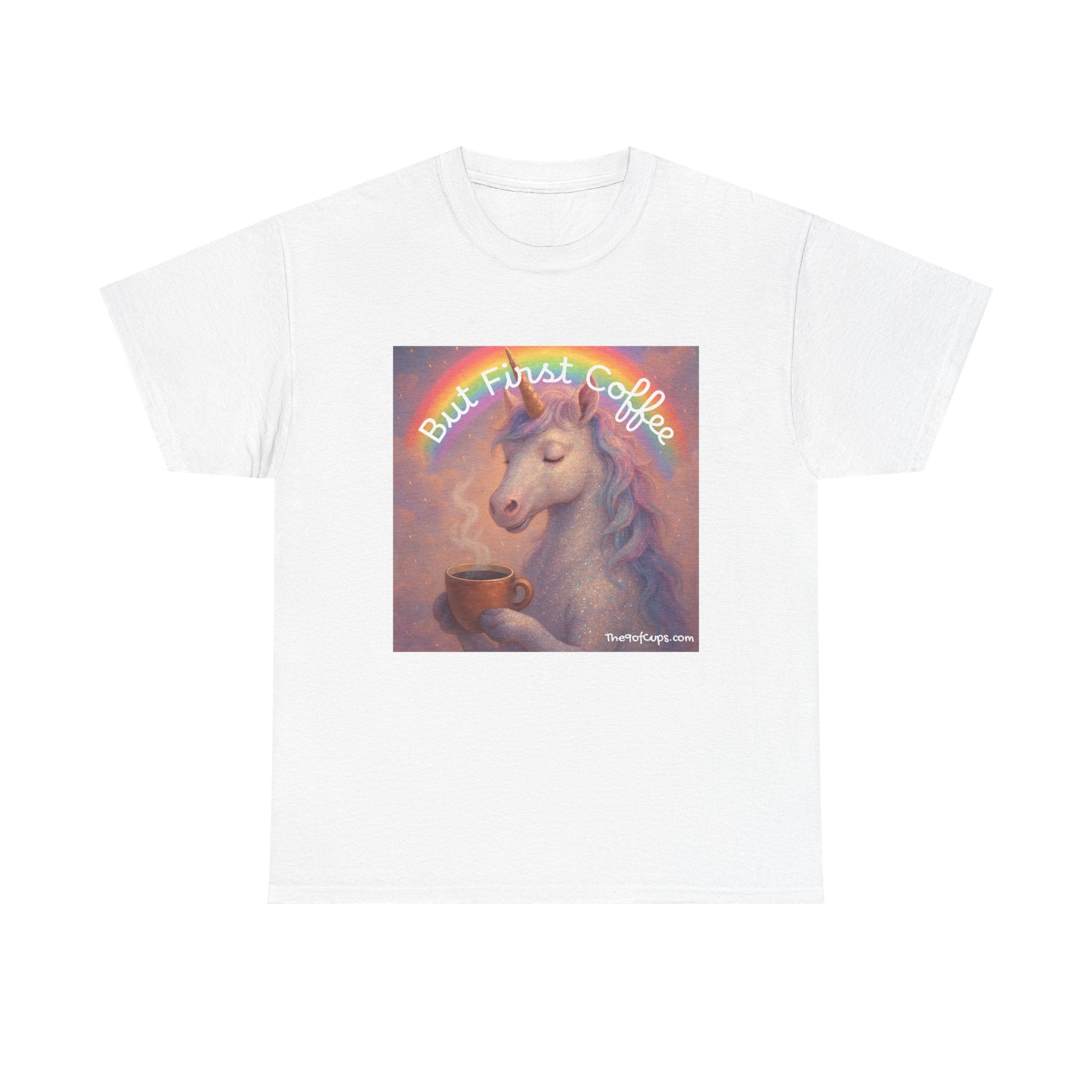 Coffee Lover T-Shirt - But First Coffee Unicorn Tee