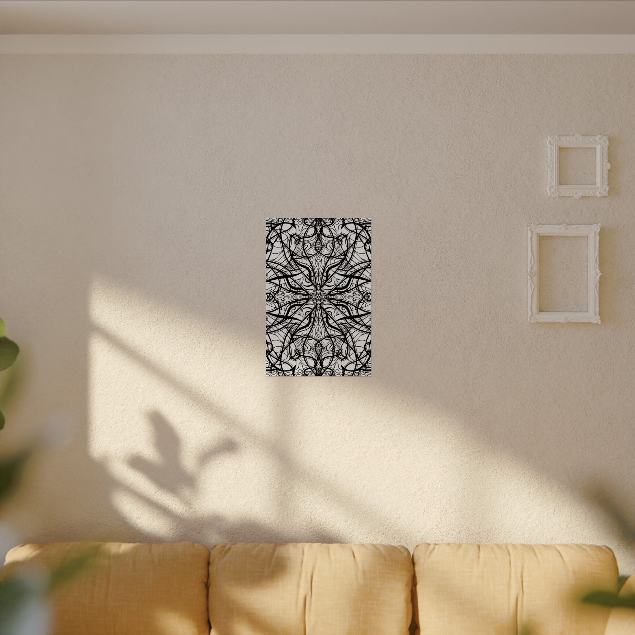 Large Wall Art to Coloring Posters - Large Symmetrical Illustration #119 - Art to Color – Premium Watercolor Coloring Poster (285gsm Cold Press Paper) 16x24, 24x36 & Huge 36"x54" inches
