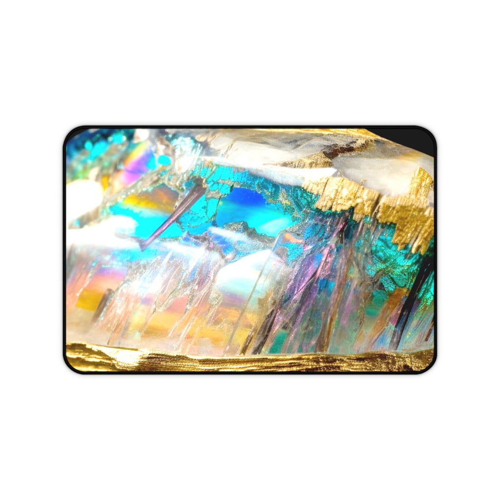 Opal Crystal Desk Mat — Extra Large Mouse Pad for Tarot Readings
