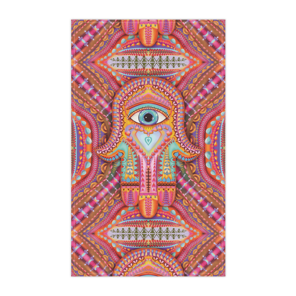 Copy of Hamsa Design number 1 Tarot Kitchen Tea Towel — Helps protect while you dry your dishes ;)  Design by Leah Quinn
