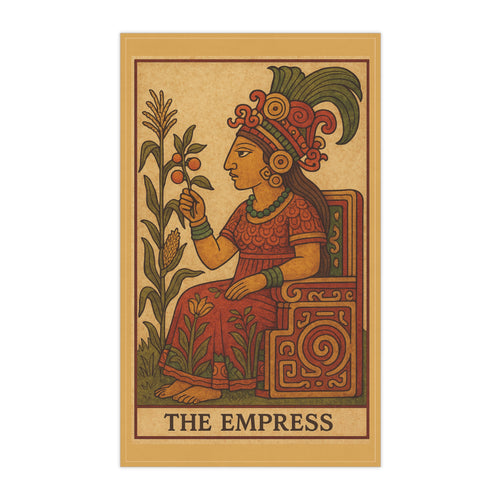'The Empress' Inspired Tarot Kitchen Tea Towel — Aztec Inspired by Leah Quinn Design©