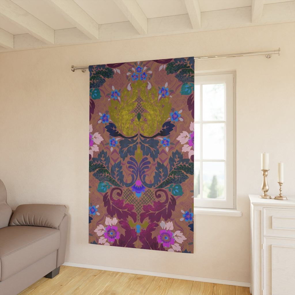 Victorian Farmhouse in Jewels Floral Blackout Curtain — Single 50x84" Panel