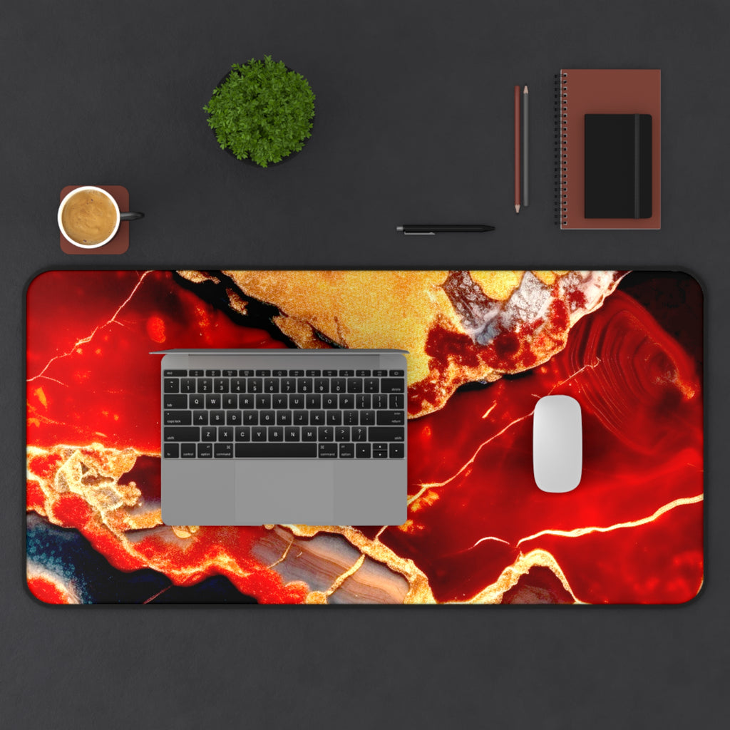 Jasper Crystal Desk Mat — Extra Large Mouse Pad for Tarot Readings