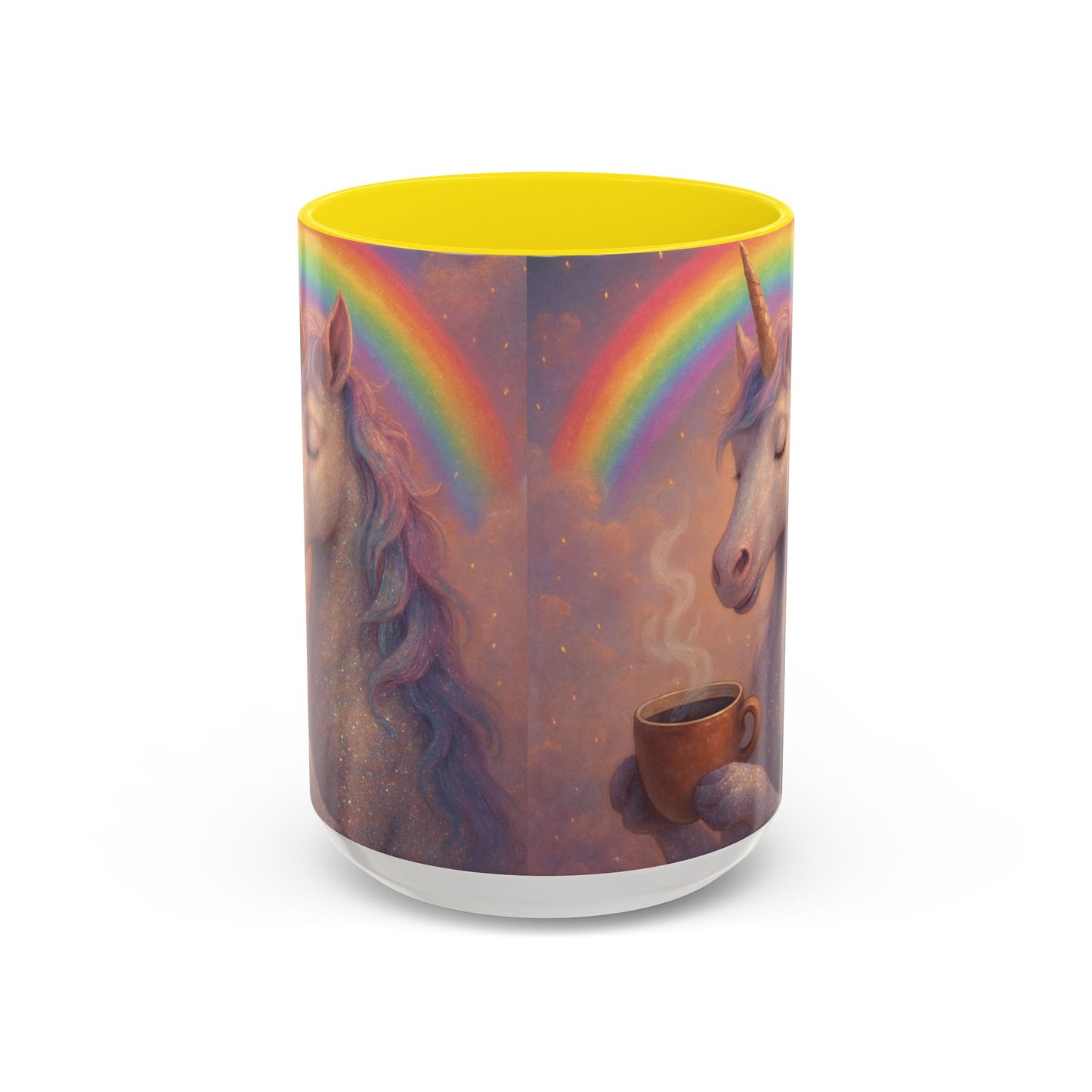 Coffee Mug - Calm Unicorn Morning Coffee Illustration