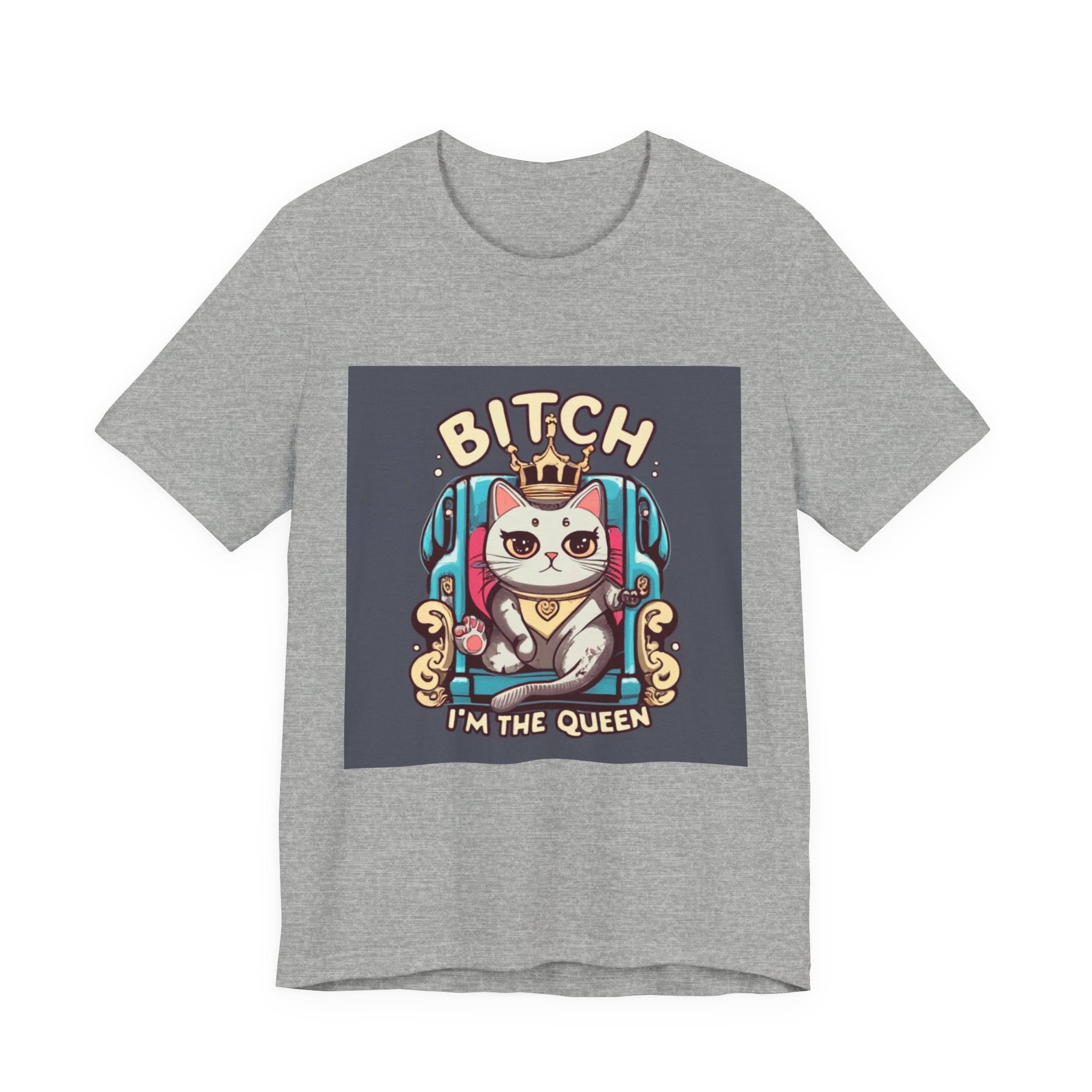 Pug Queen Tee — "Bitch, I'm the Queen" Funny Pug Dog Illustration