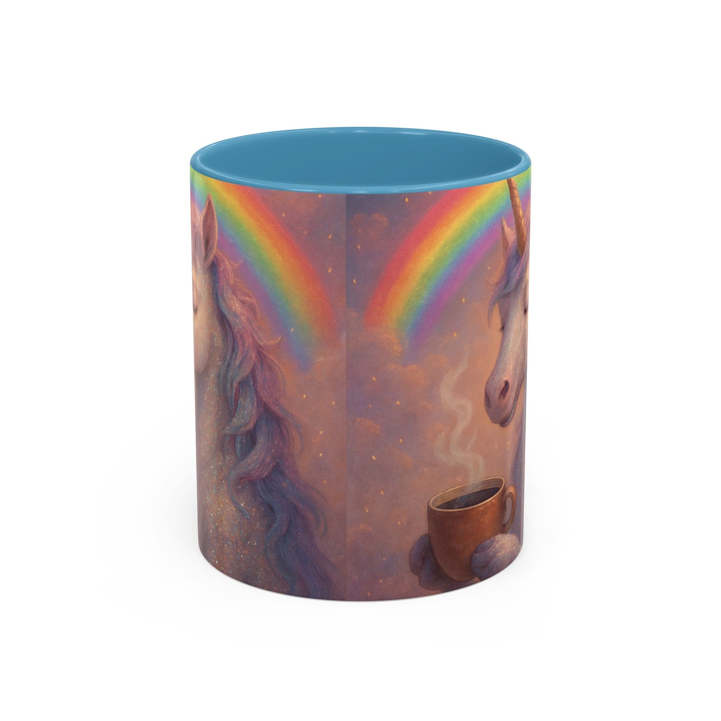 Coffee Mug - Calm Unicorn Morning Coffee Illustration