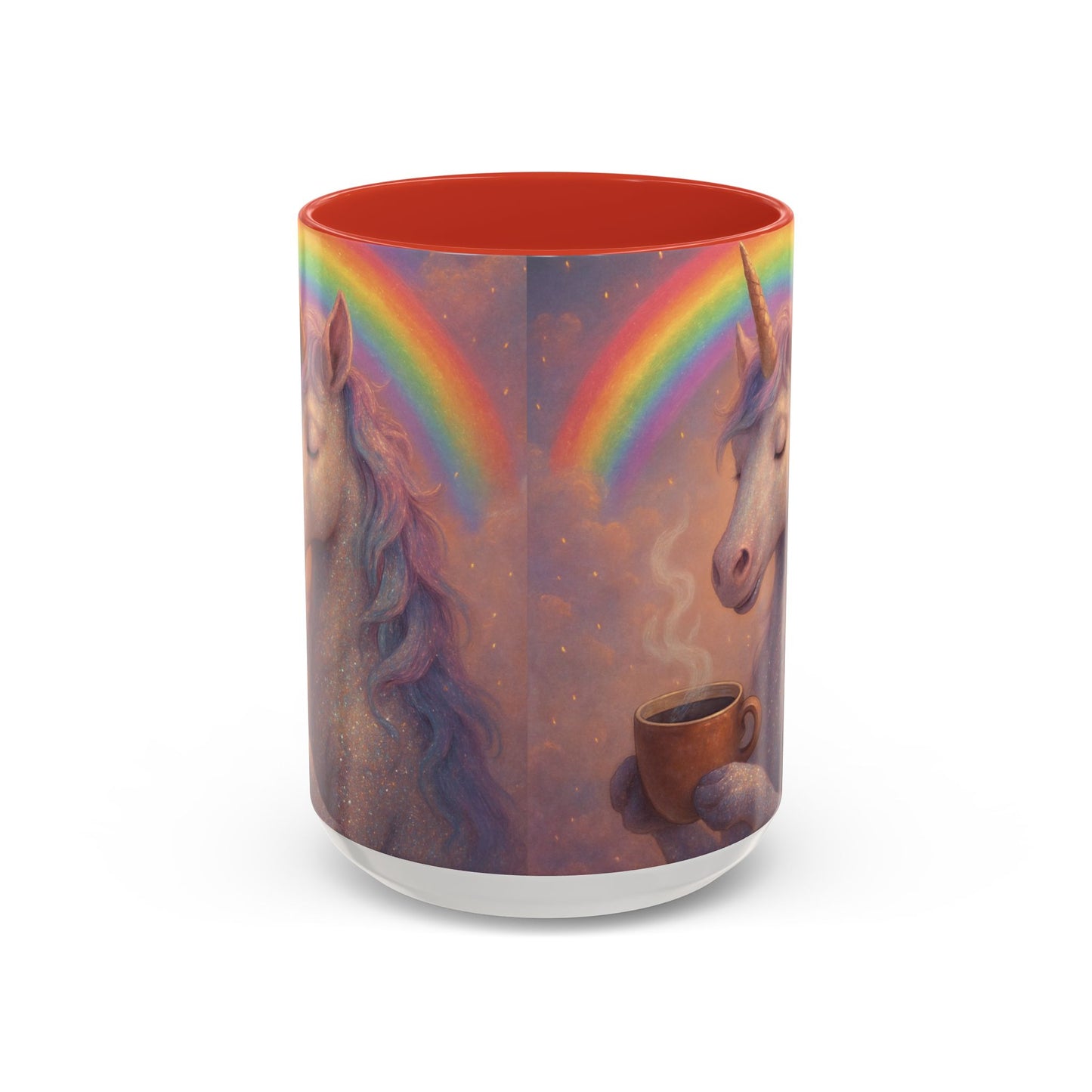 Coffee Mug - Calm Unicorn Morning Coffee Illustration
