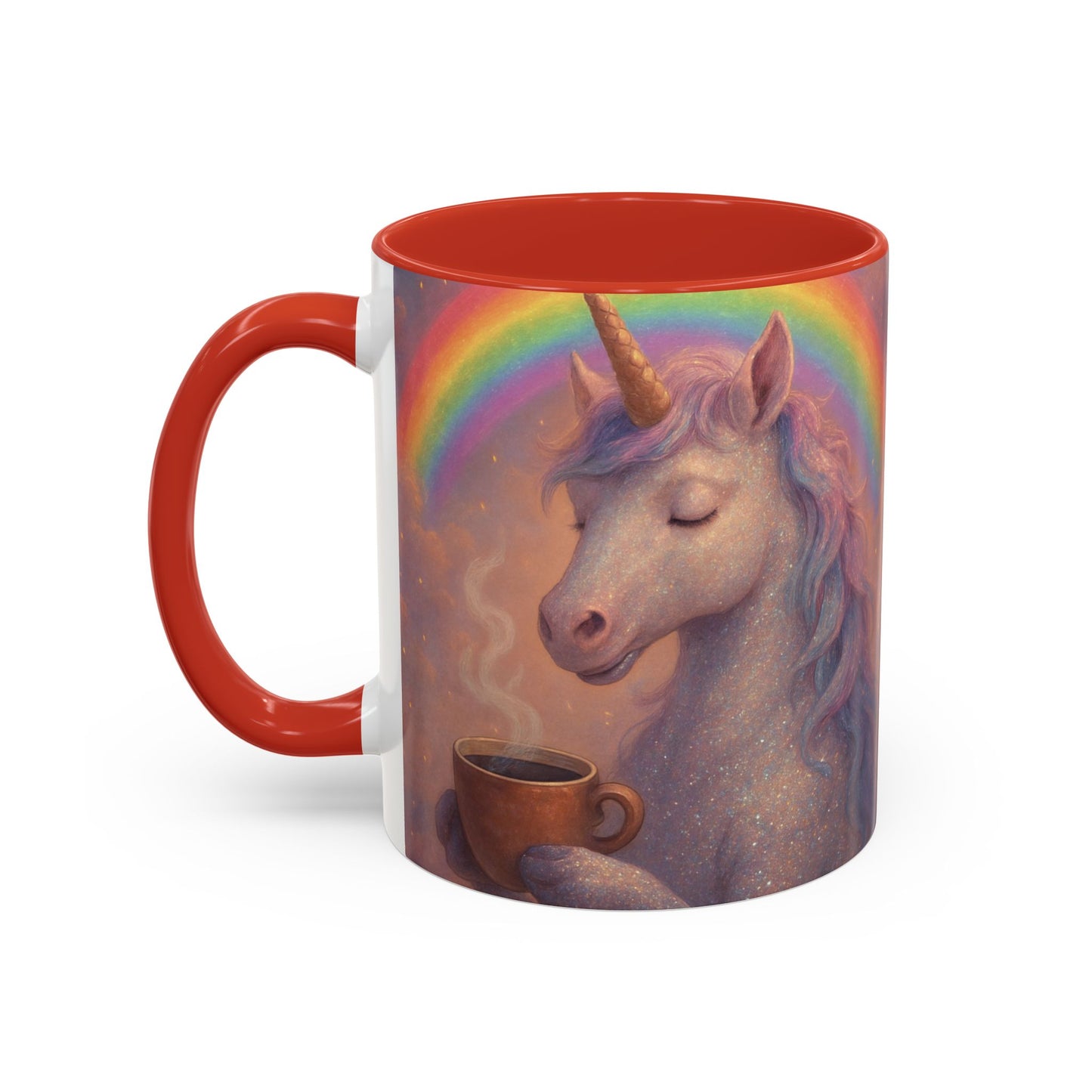 Coffee Mug - Calm Unicorn Morning Coffee Illustration